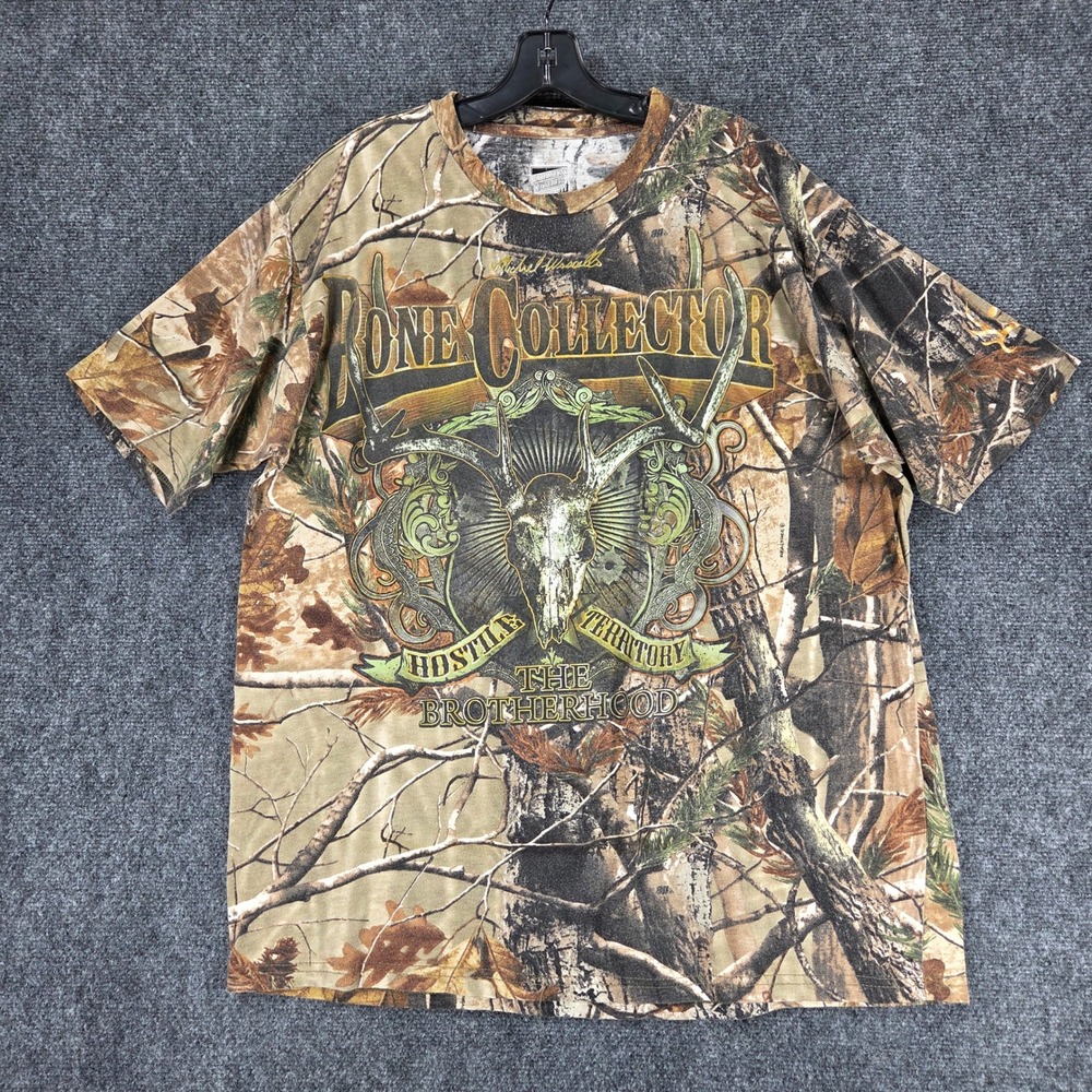 Paramount Outdoors Bone Collector Camo T-Shirt XL Michael Waddell Realtree Tee
